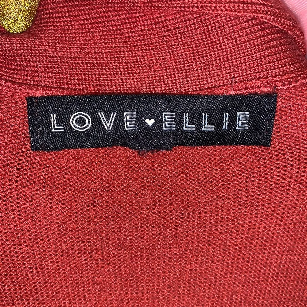 Love Ellie Crimson long sleeve stretchy cardigan sweater Red Size M - Image 6