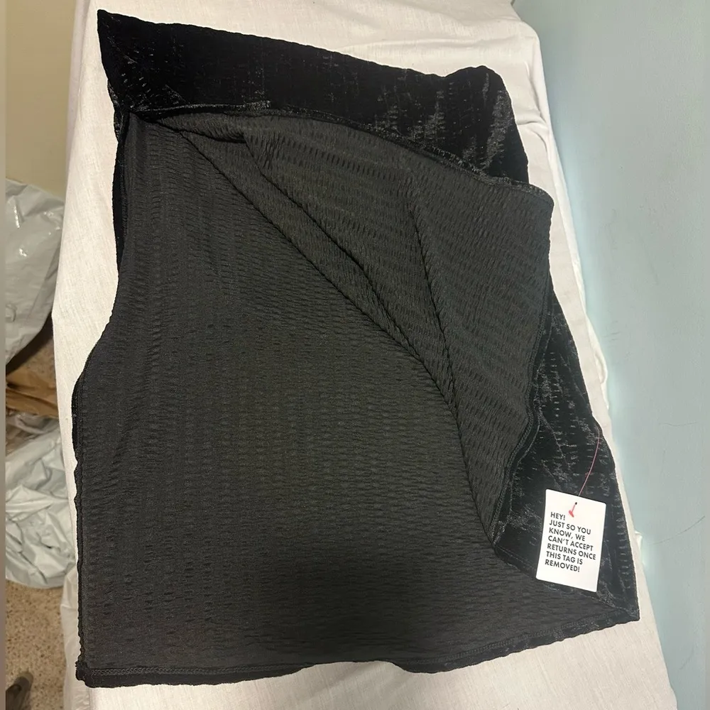 Topshop Textured Maxi Skirt Side Split US 4 NWT - Image 2