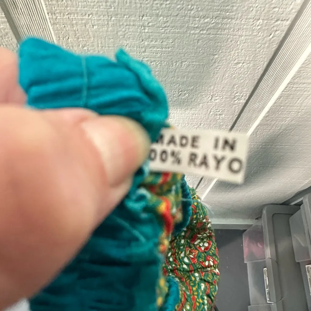 Boho Harem Trousers for Women Elastic Waist Printed Hippie Pants Size XS EUC - Image 8