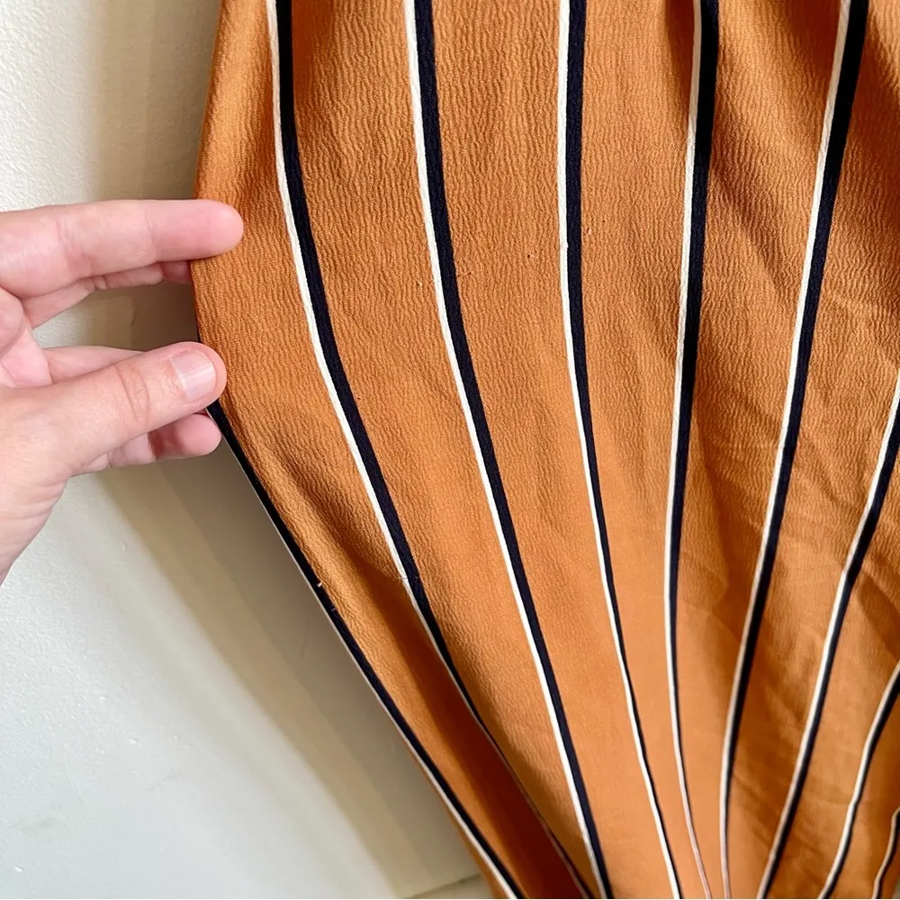 Striped Side Buckle Wide Leg Jumpsuit - Image 7