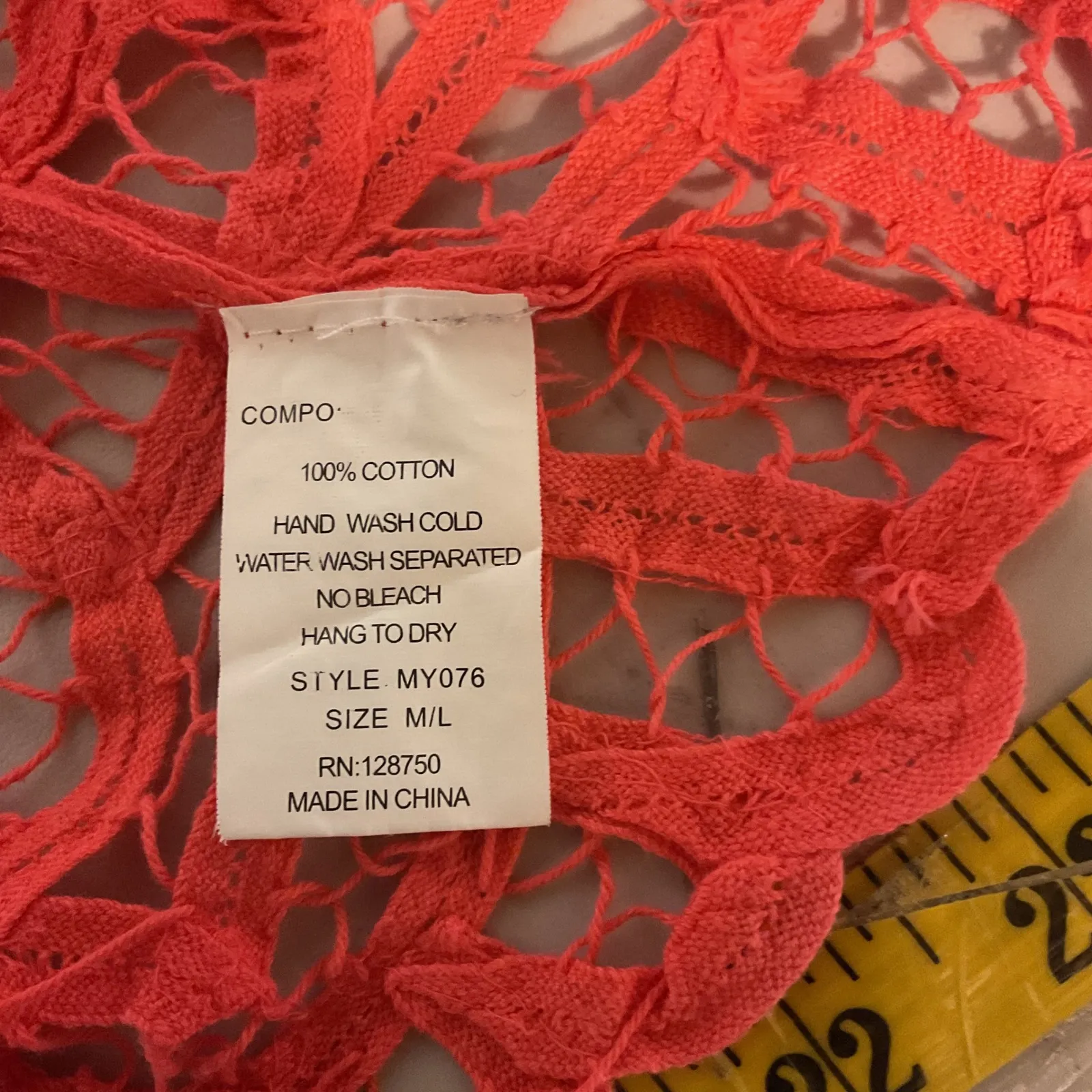 verty Women's Sleeveless Open Work Lace Layering Tank Cami Cropped Top Sz M / L - Image 10