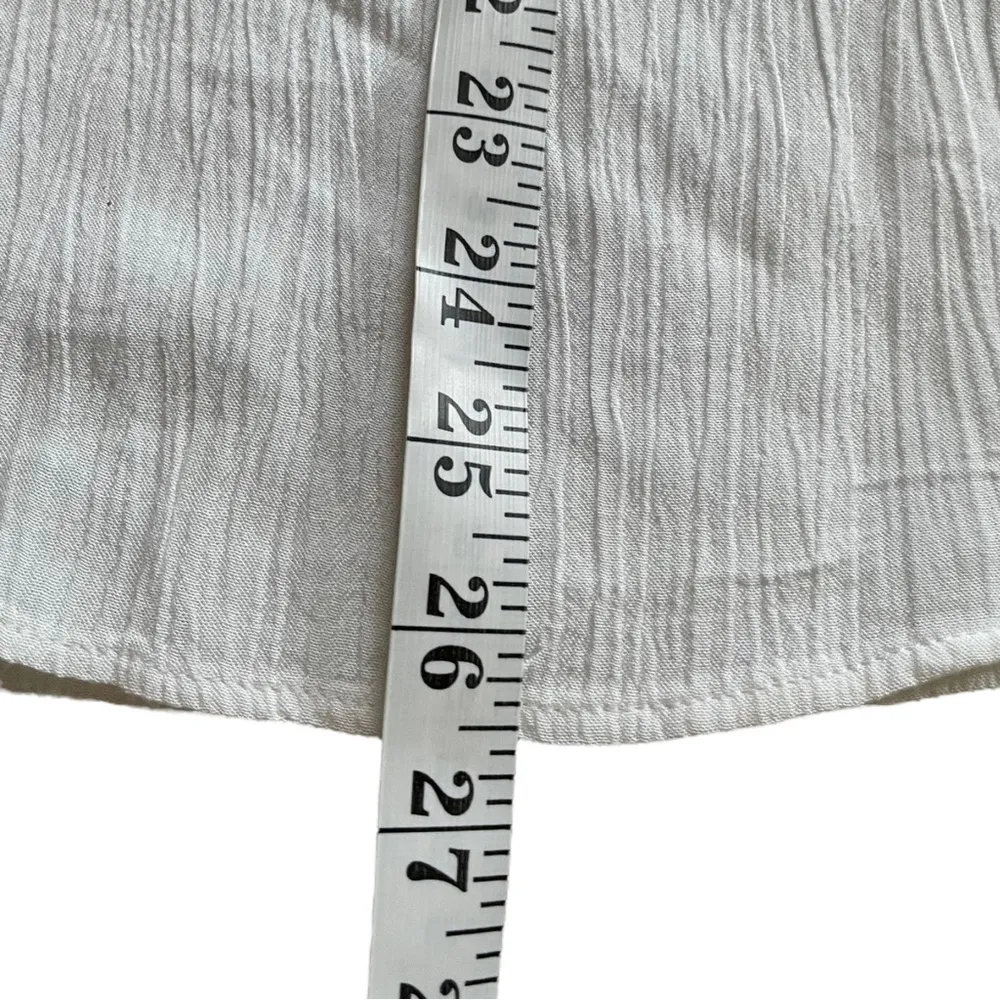 Lilly Pulitzer Dahle Embroidered White  Top Long Sleeve Women's Size Small A7 - Image 6