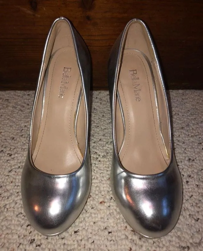 Silver Heels Size 7.5 - Image 3