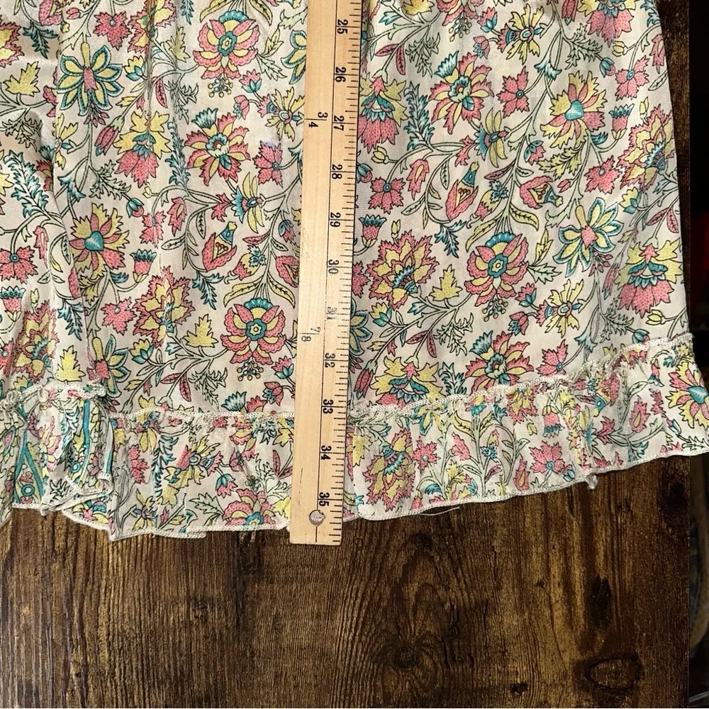 Karma Highway Dress Womens One Size White Baby Doll Floral Boho Whimsical Fairy - Image 11