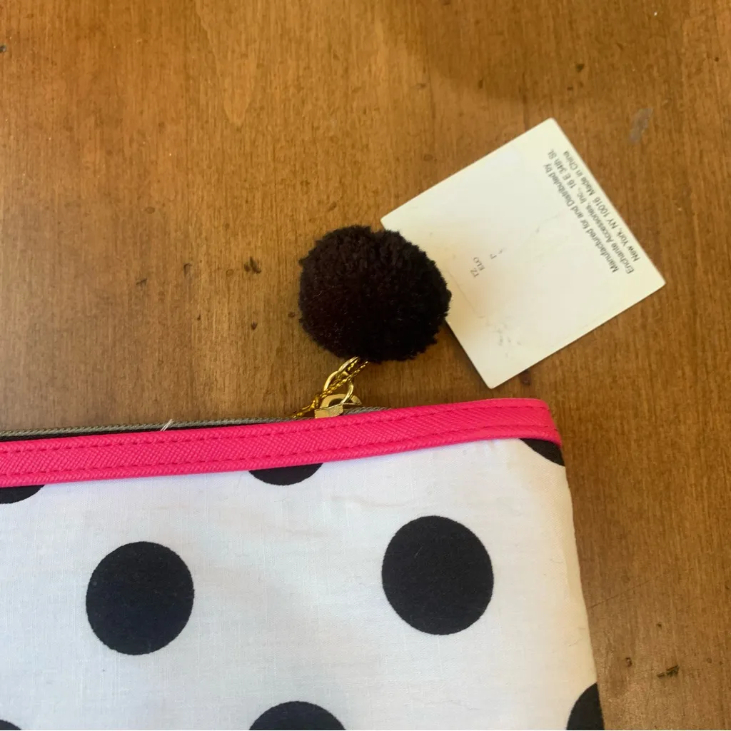Kensie Zip Cosmetic Pouch Bag Black and White New With Tags - Image 6