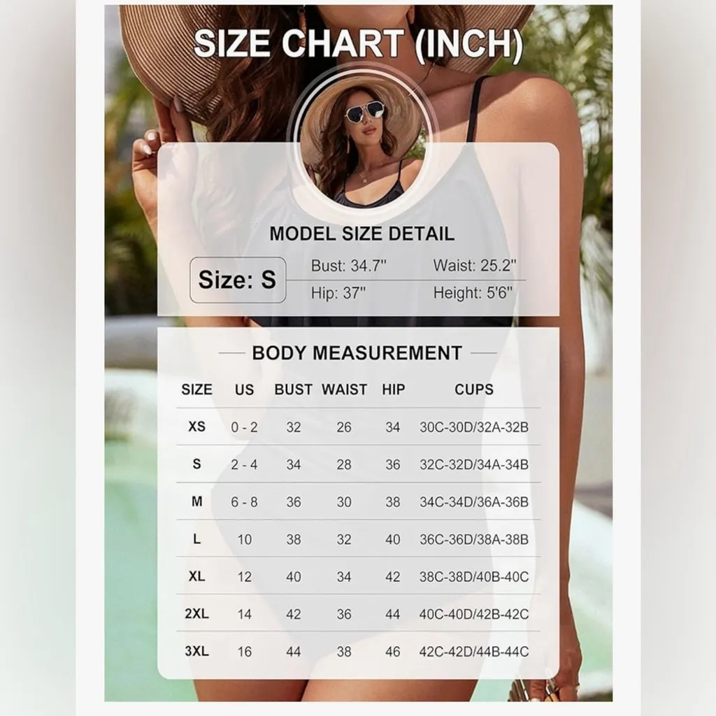 NEW 1 Pc Swimsuit Tummy Control Bathing Suit Modest Slimming Ruffle L - Image 8