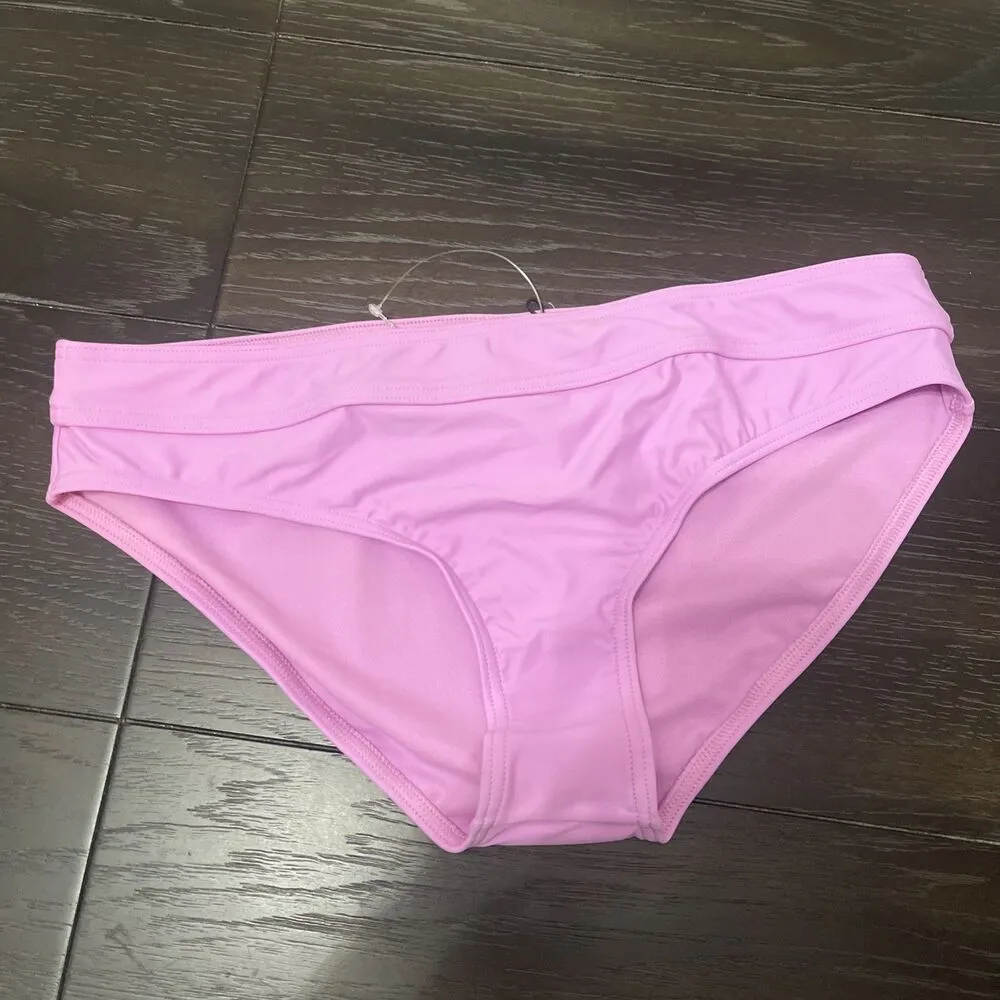 PRANA‎ Ramba Standard Rise Bikini Swim Bottoms Size Large Pink NEW Beach Surf - Image 2