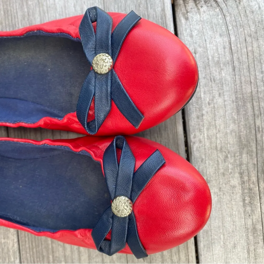 Red “Regina” Ballet Flats Size 7 Fairytale Fairy Princess - Image 10