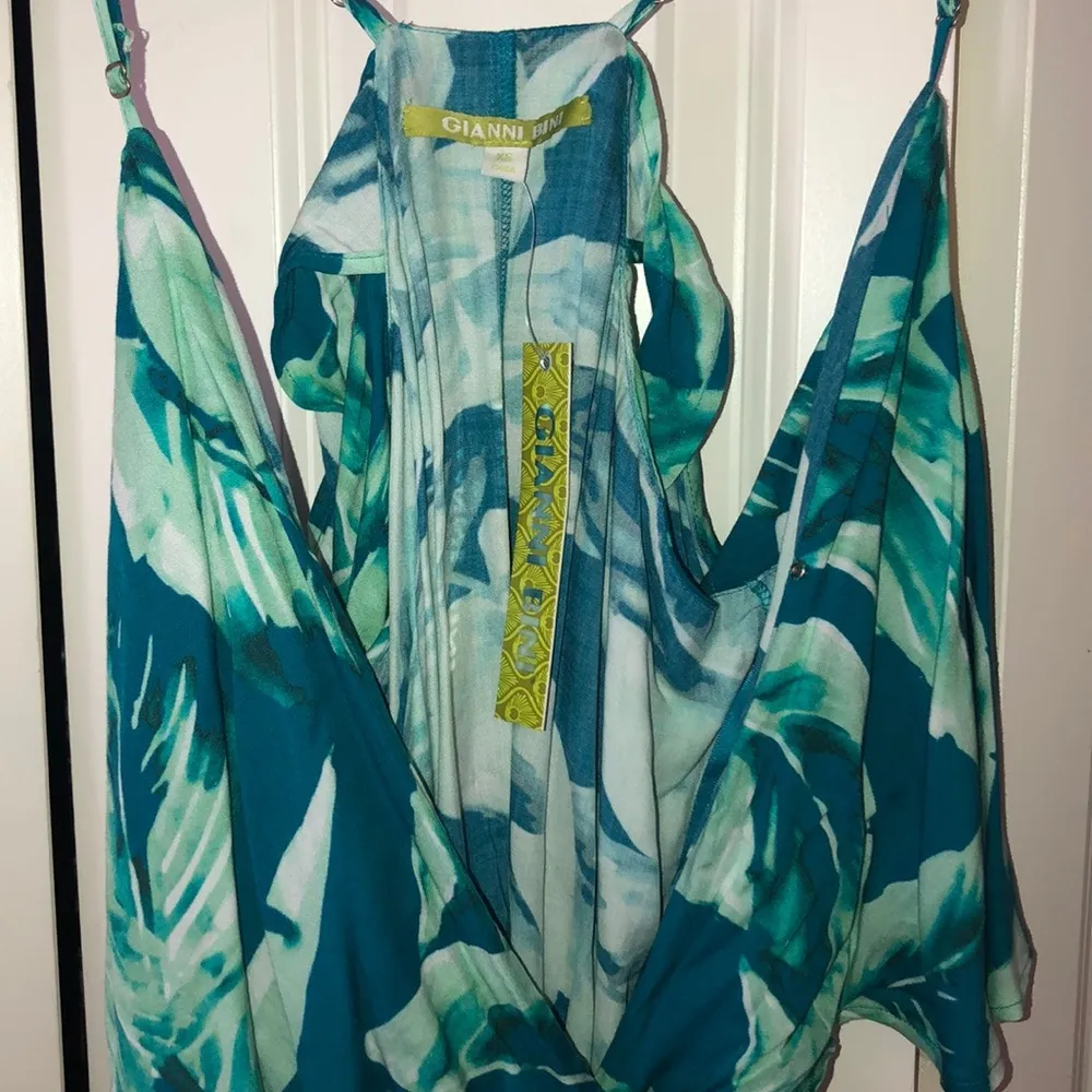 Turquoise colorful floral dress - Image 5