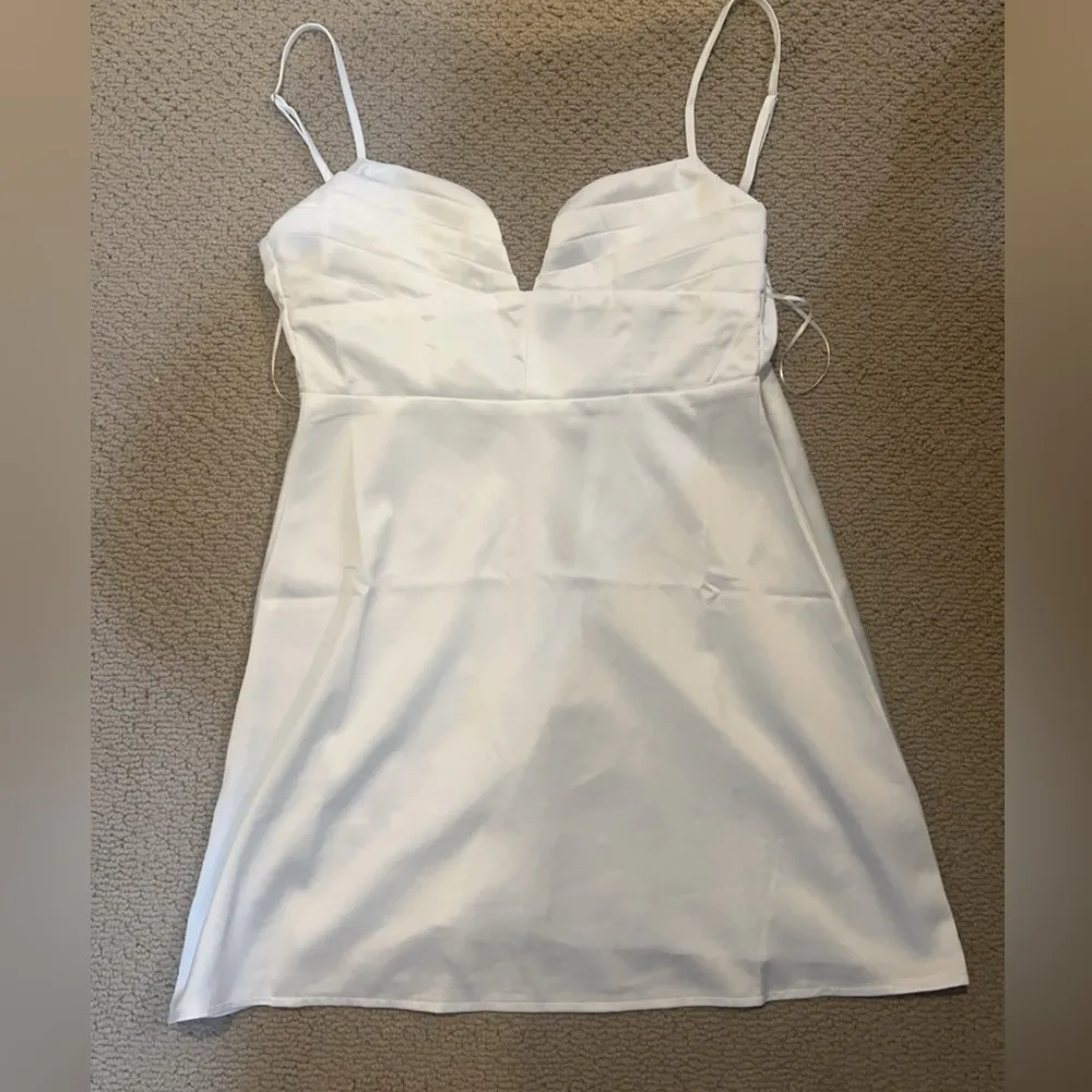 Princess Polly Della Mini Dress White - Image 3