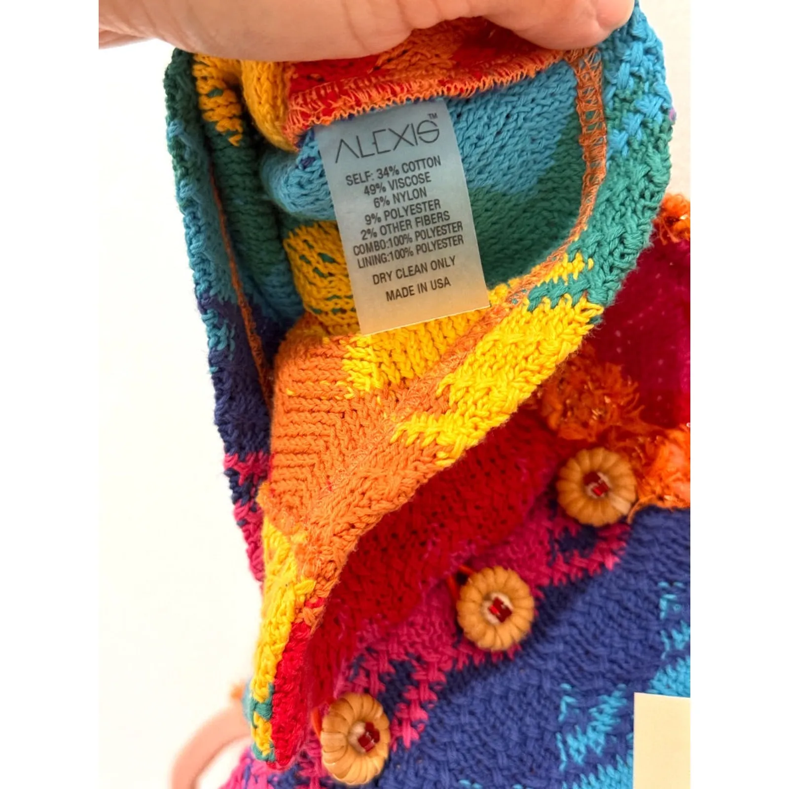 Alexis Rainbow Knit Set: Cielo Top & Kalile Mini Skirt Multi Women's Size Small - Image 5