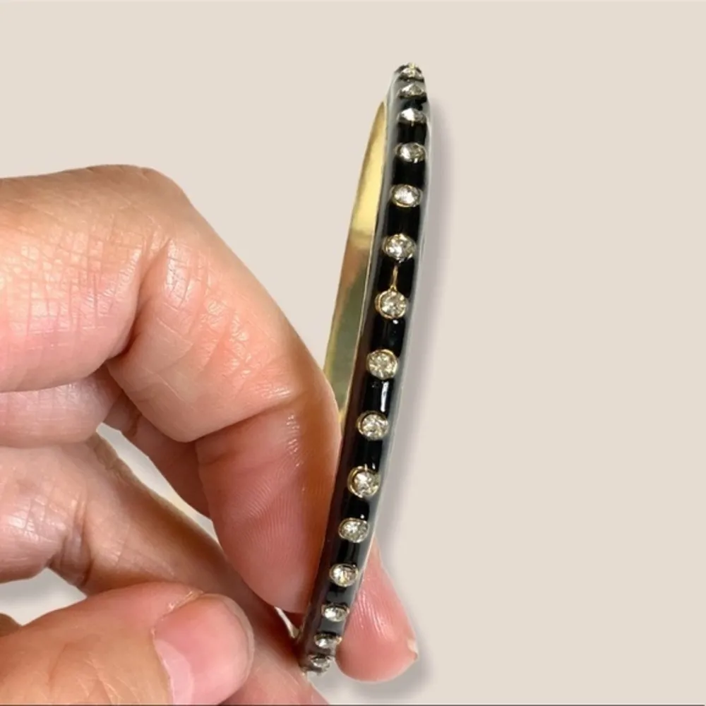 Boutique‎ Enamel and crystal bracelet maker moto boho Black - Image 2