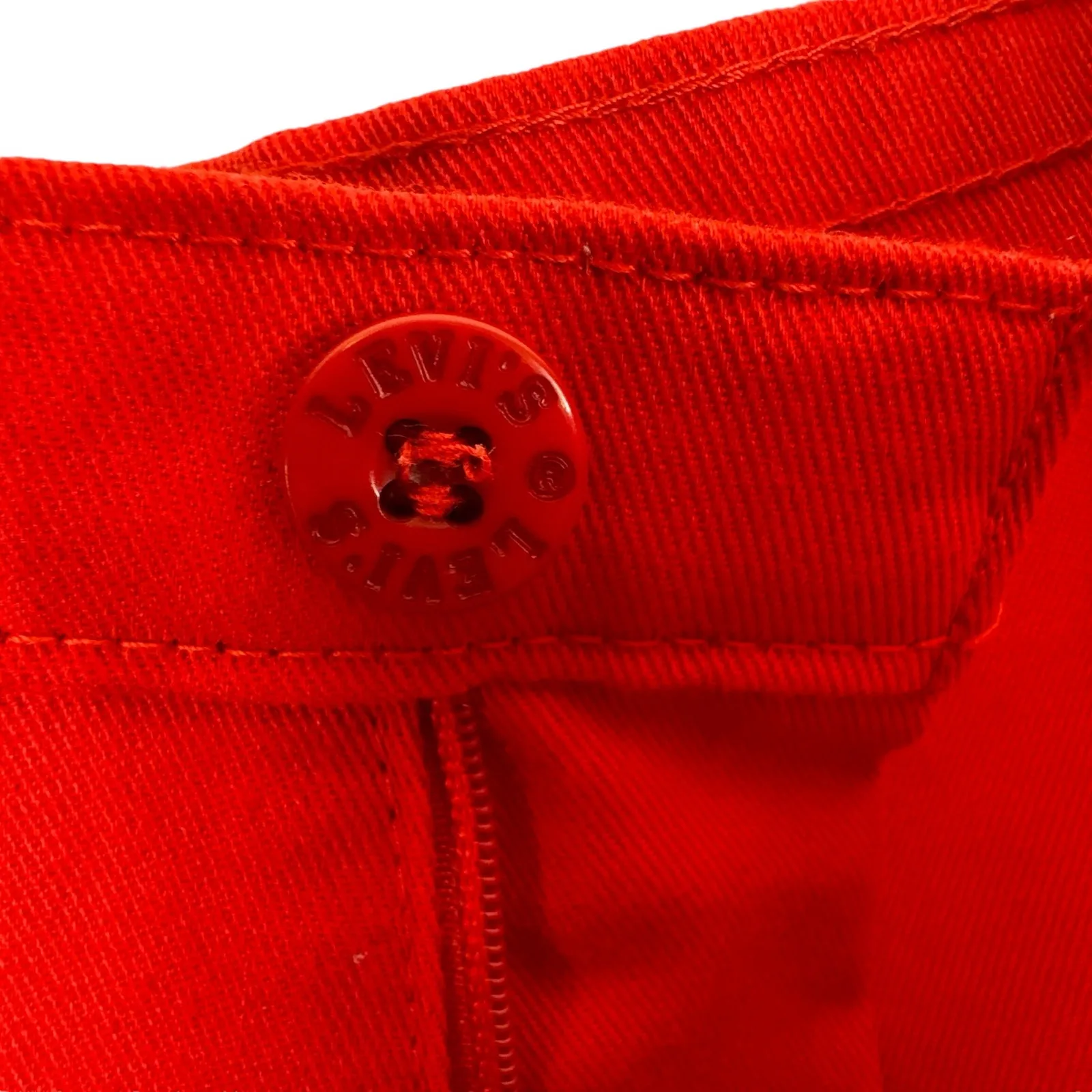 Levi‎ Strauss & Co. Vintage 80s Red Straight Leg High Rise Dress Pants Size 12 - Image 3