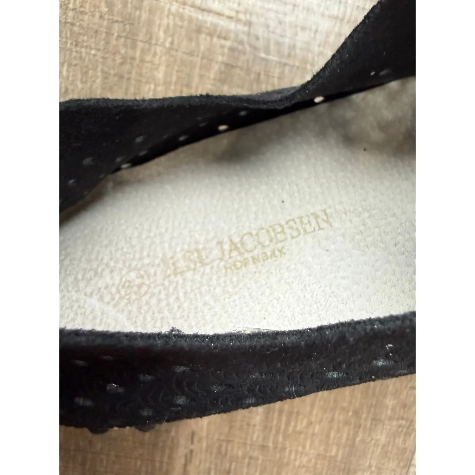 Ilse Jacobsen Women Black Perforated Slip On Shoes Tulip Sneaker School Size 37 - Image 9