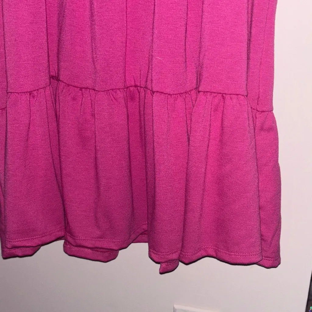 NWT Fantastic Fawn Boutique Pink Sleeveless Tiered Dress - Image 3