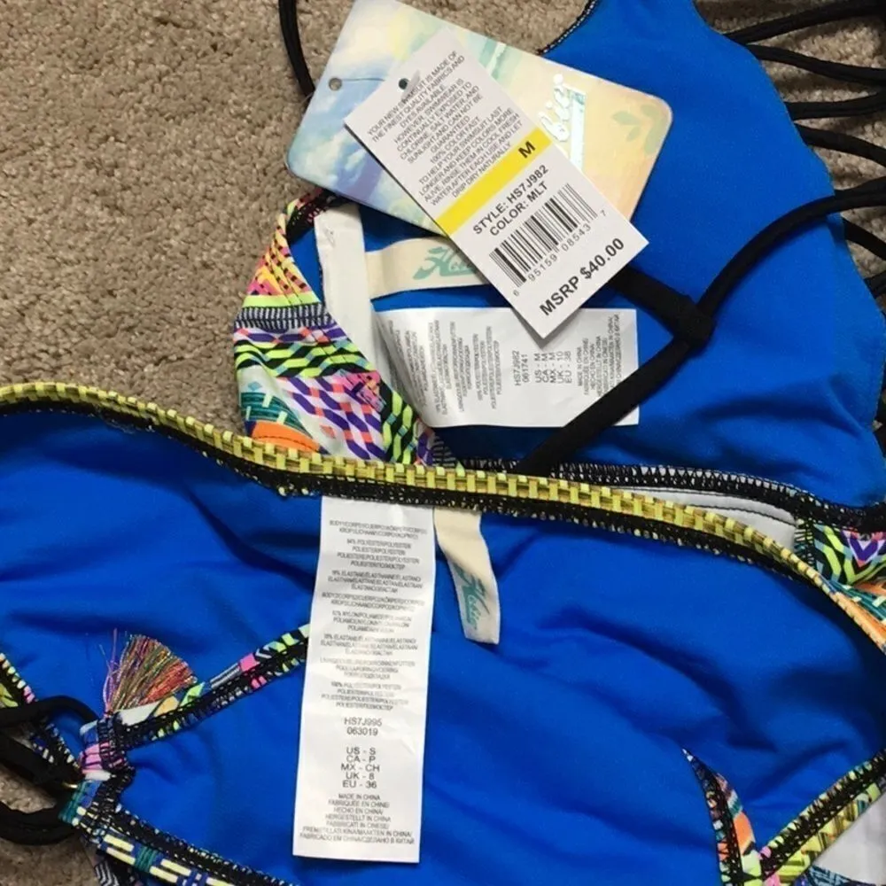 Hobie multi color tankini bikini. NWT - Image 9