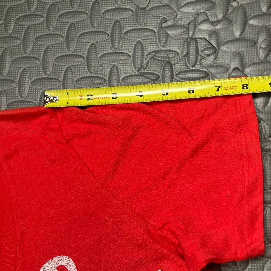 New Era Genuine Merchandise Womens Red Phillies Baseball Tee Size‎ L NWT Size L - Image 5