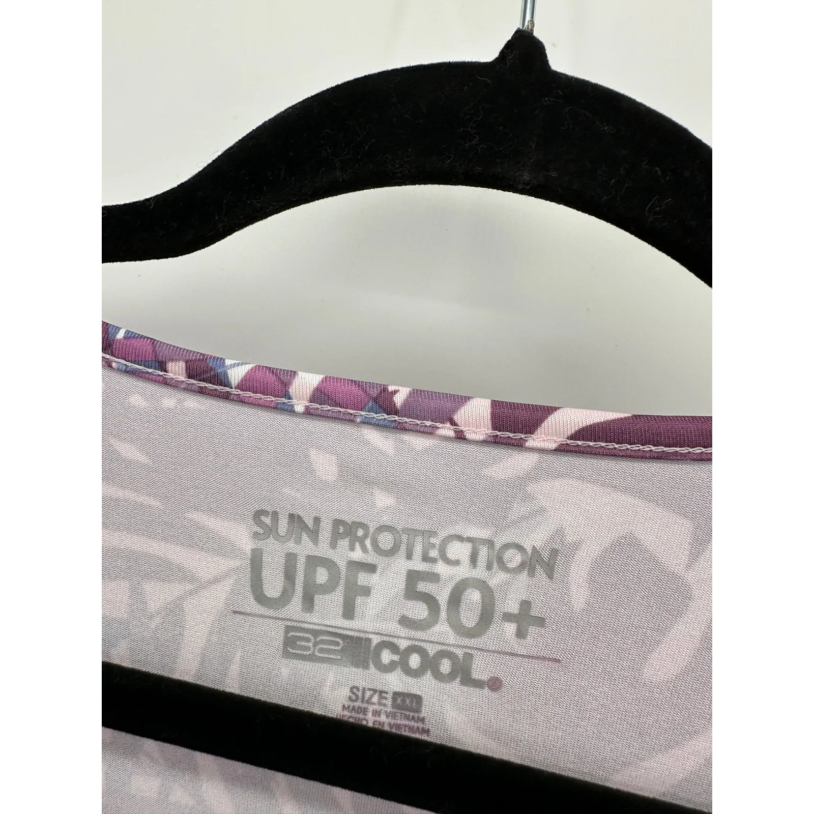 32 Degree Cool Purple Tropical Sun Protection UPF 50 Long Sleeve Shirt XXL NWT - Image 6