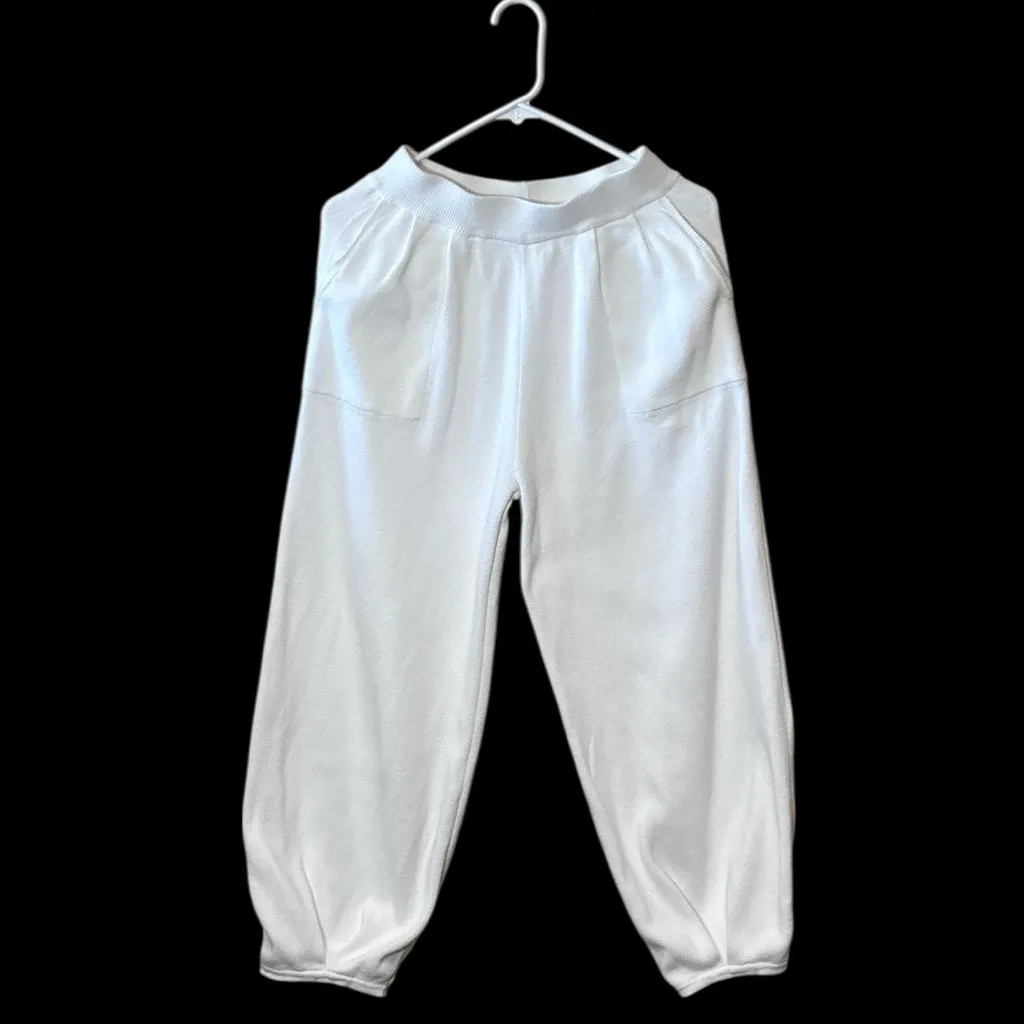 Free People Beach freya knit White Relaxed Joggers,Size M,no tag - Image 2