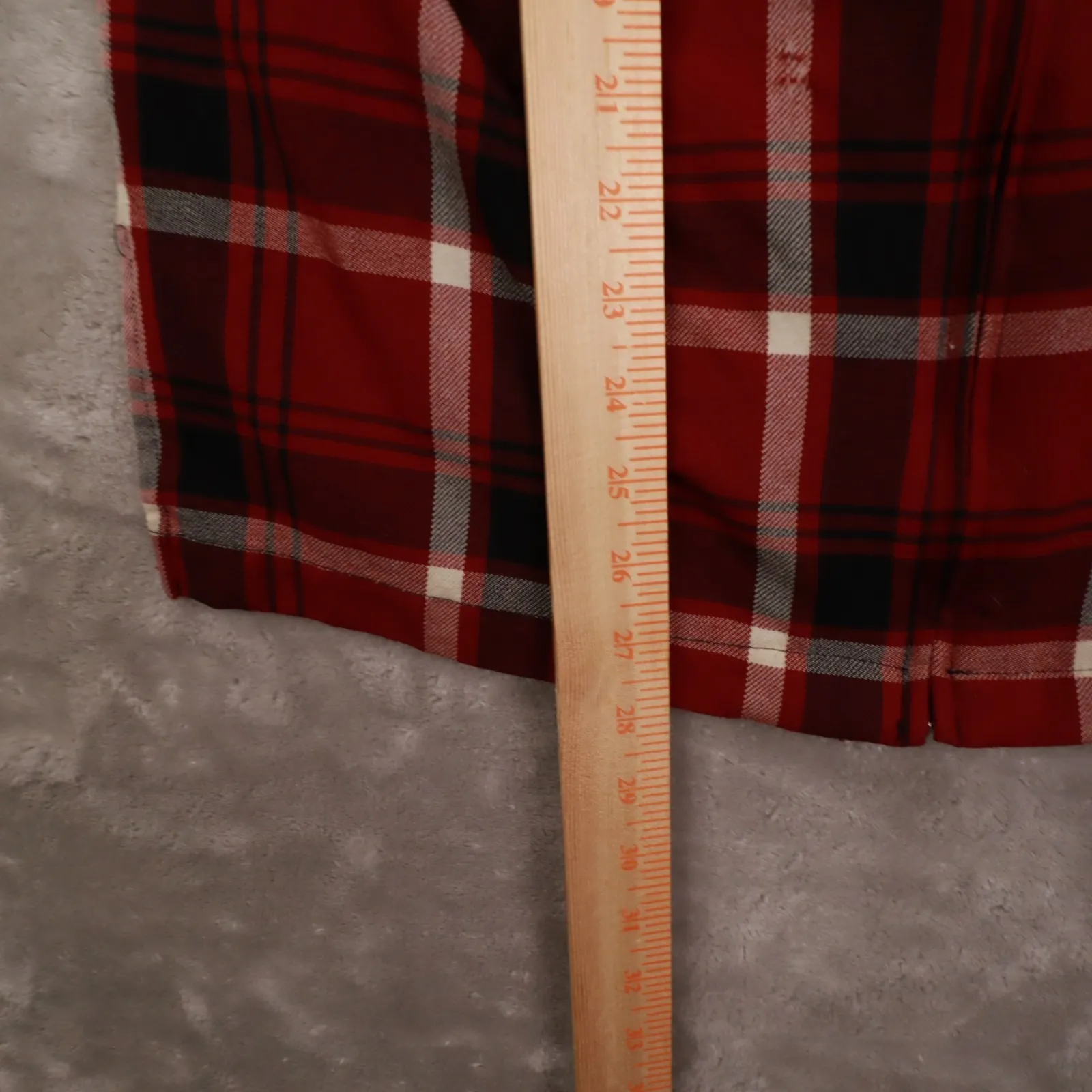 Lauren Ralph Lauren Vintage Red Plaid Full Zip Shirt Jacket Women's Medium - Image 5