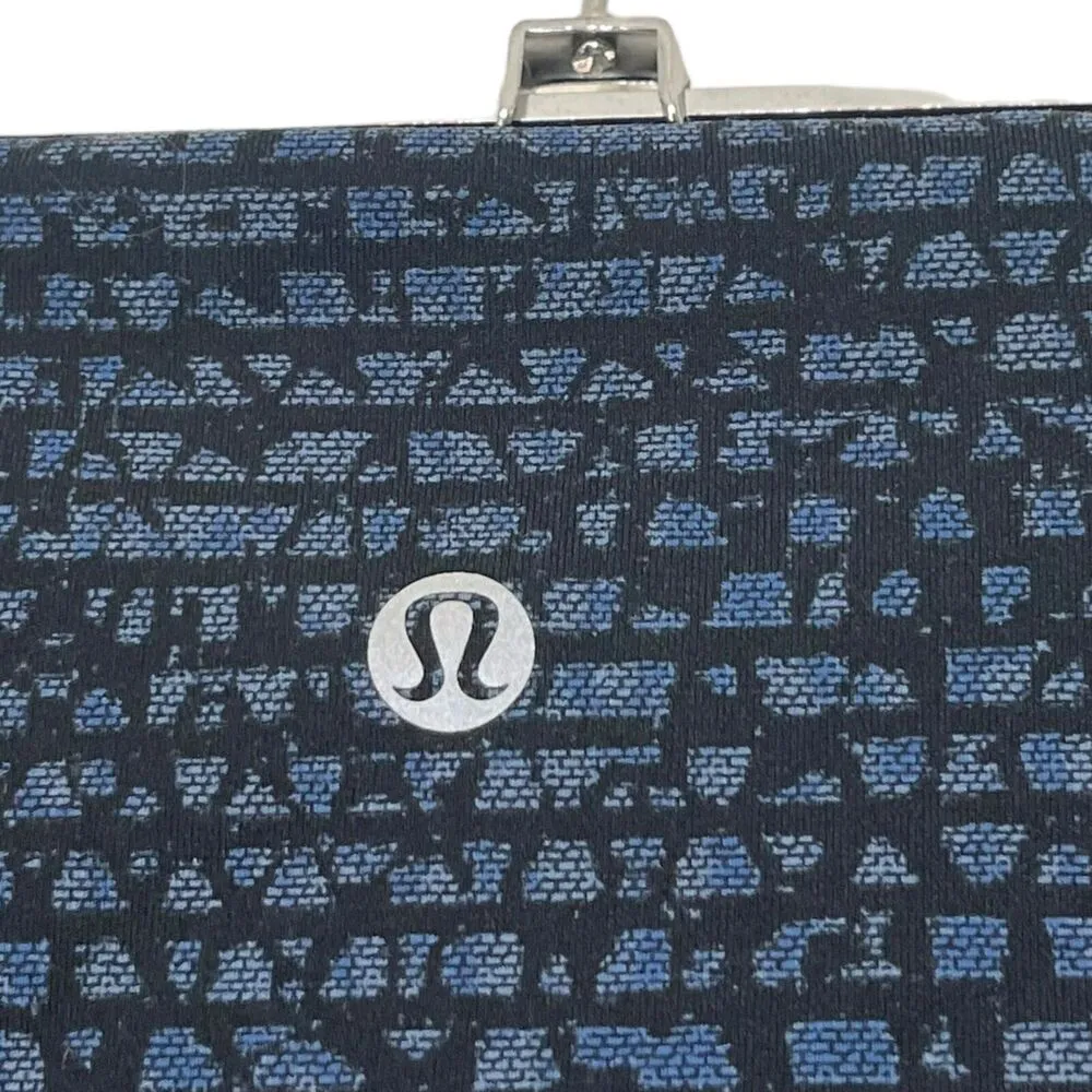 Lululemon Deep Breath Crop 21in Leggings Alberta Lake Teal Shatter Weave Desert - Image 9