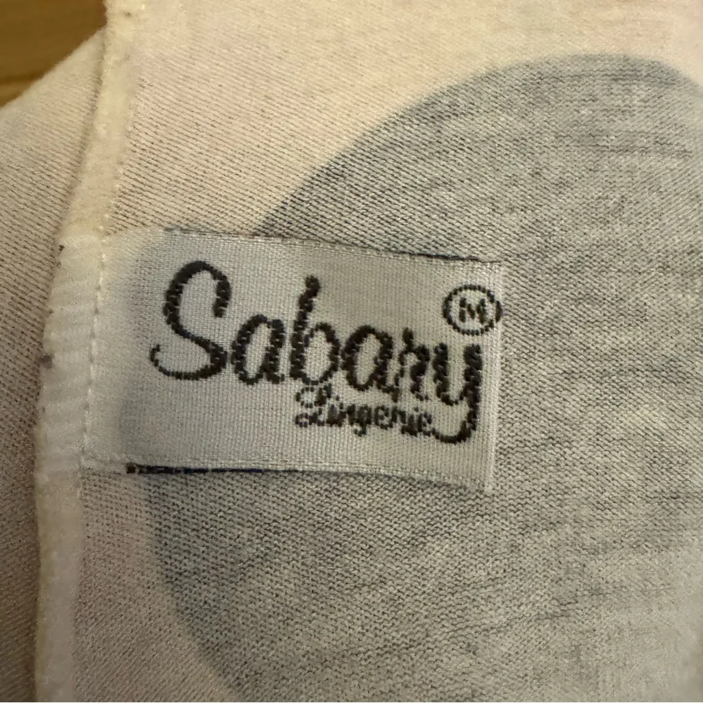 Vintage Sabary Lingerie Size Small Navy White Babydoll Lacey Strappy Tank Top Blue - Image 12