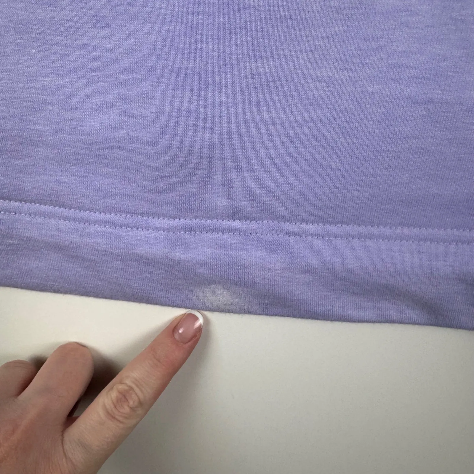 Lilly Pulitzer Skipper Popover XS Purple Lace Trim Pullover Half Zip Preppy Soft - Image 7