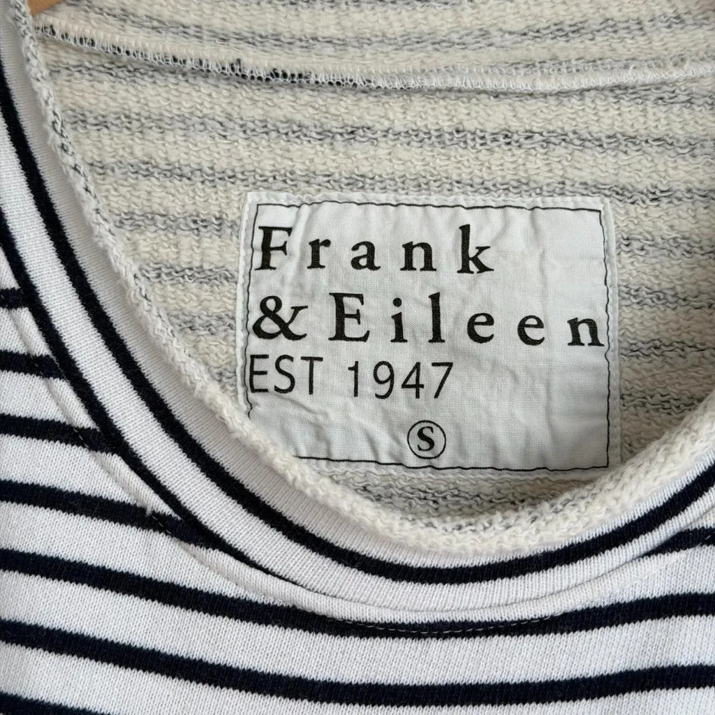 Frank & Eileen Anna Long Sleeve Capelet in Navy French Stripe, Size Small - Image 8