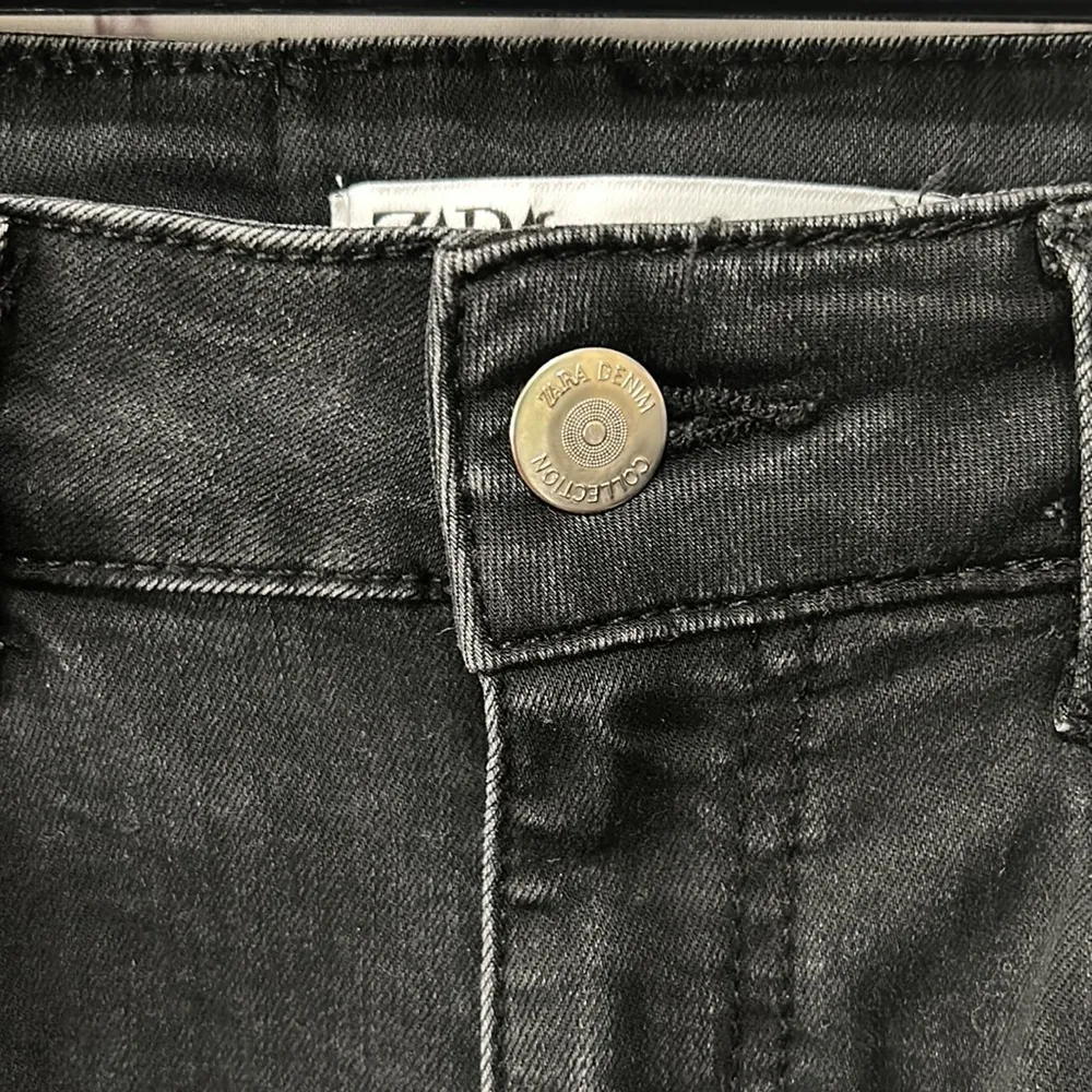 ZARA  Ultra High Rise Black Denim - Image 2