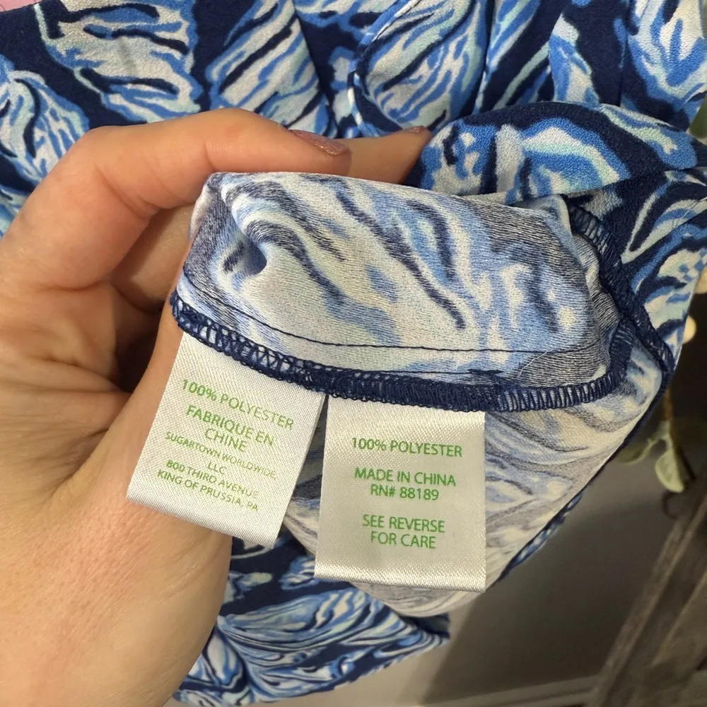 Lilly Pulitzer Womens 4 Kailen High Rise Shorts Resort White Drop In Style Beach - Image 5