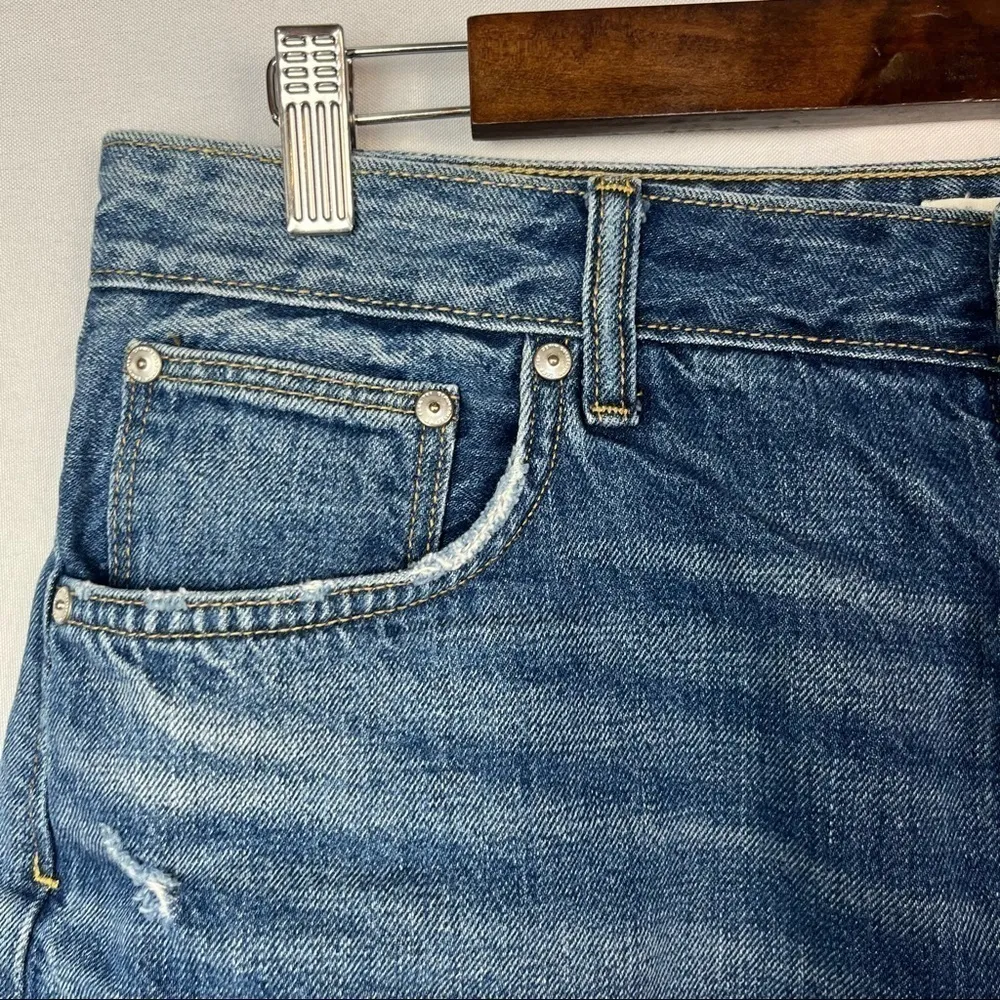 Zara TRF Vintage Collection Button Fly Denim Shorts 8 - Image 3