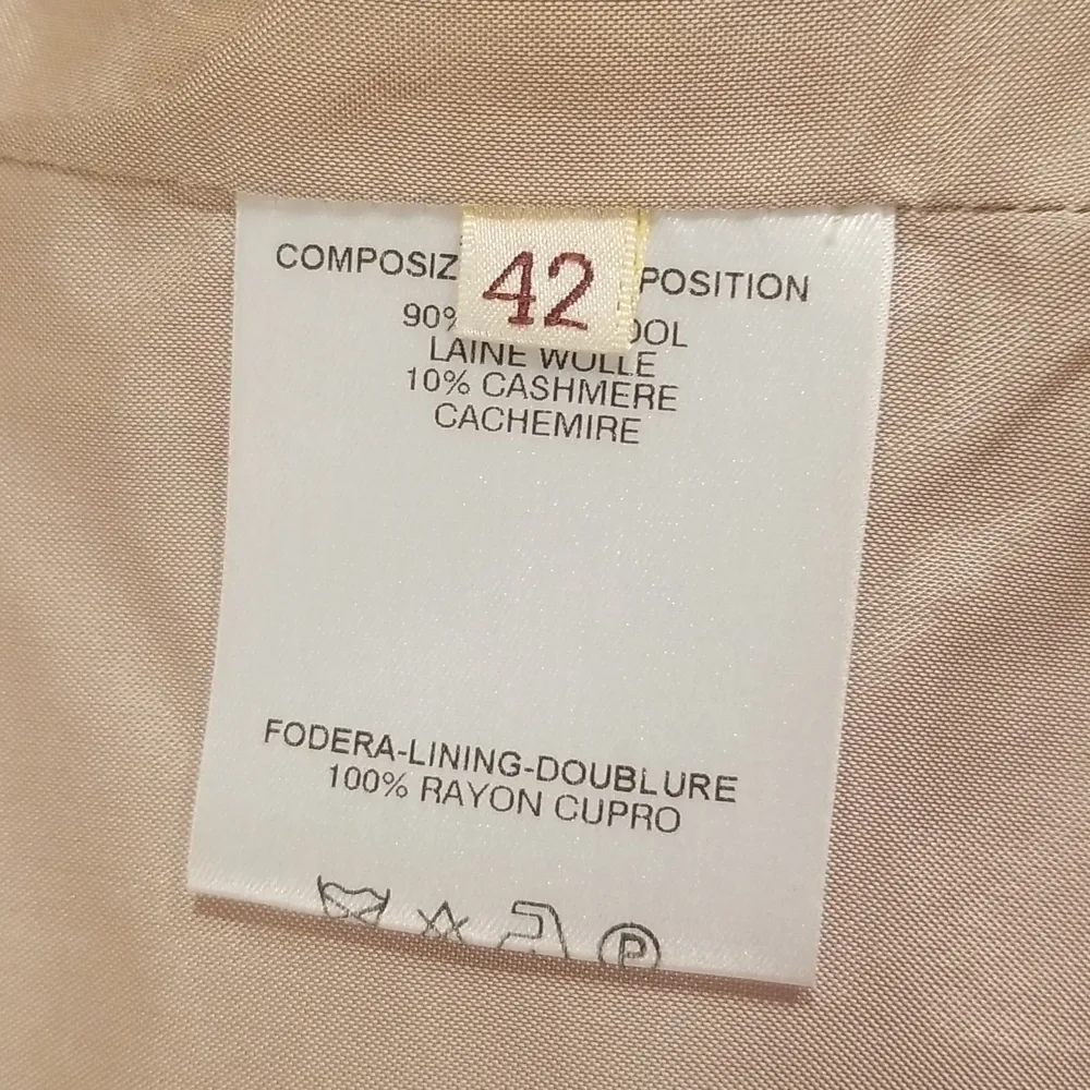 💕STELLA McCARTNEY💕 Wool Cashmere Short Wrap Coat ~ Blush Pink EU 42 - Image 10