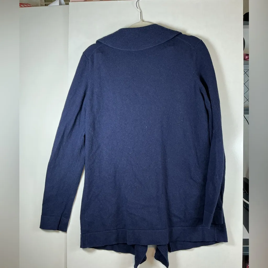 Lilly Pulitzer Deep Blue Ruffle Cardigan - Image 3