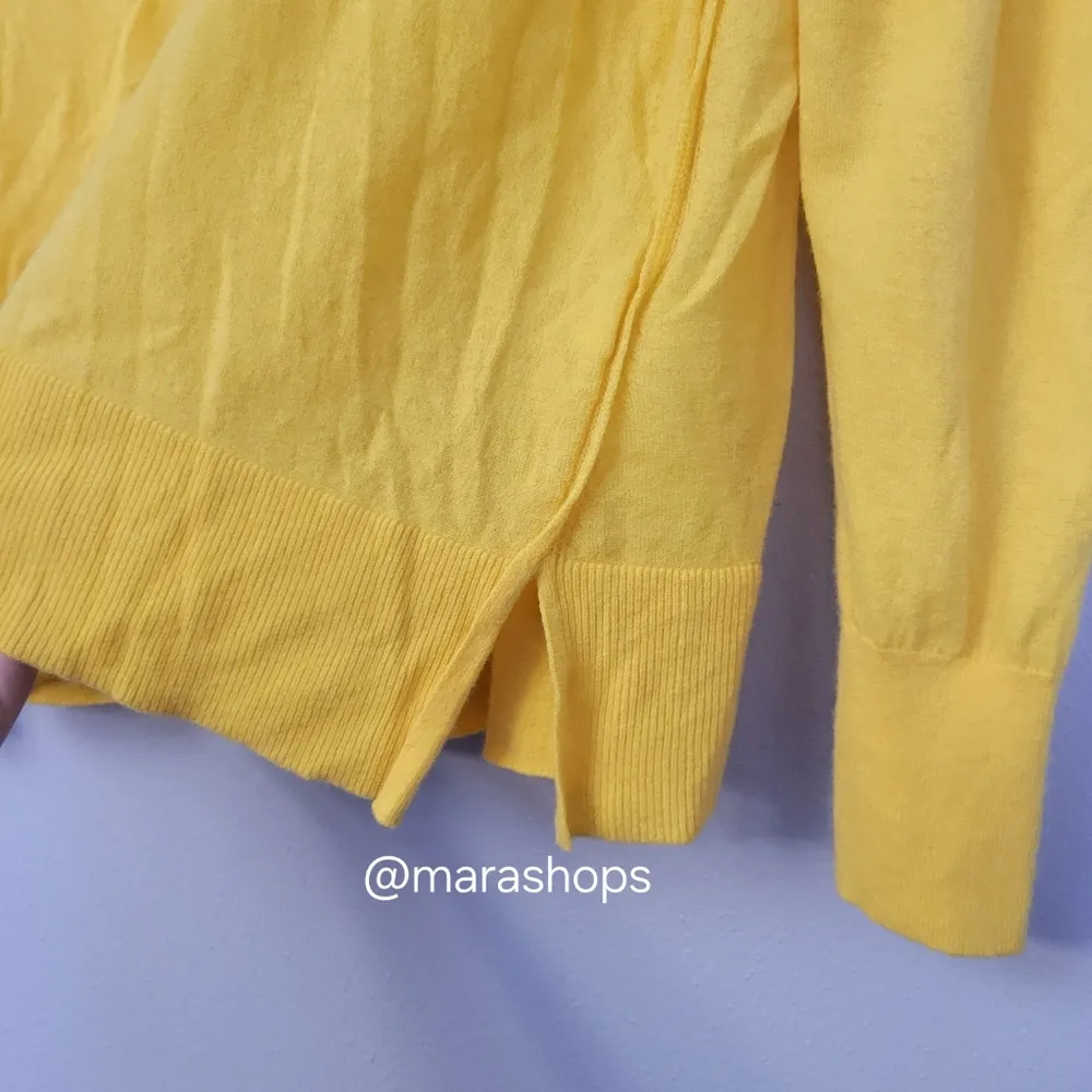 Maje Yellow Oversize Cashmere Sweater - Image 4