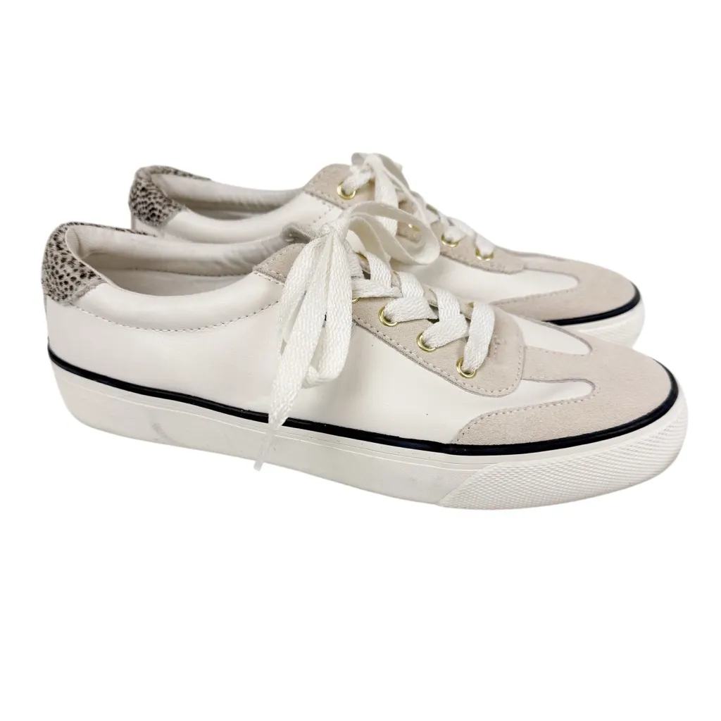 Keds Jump Kick T-Toe Leather Suede Calf Hair Heel Lace Up Sneakers White Size 9 - Image 5