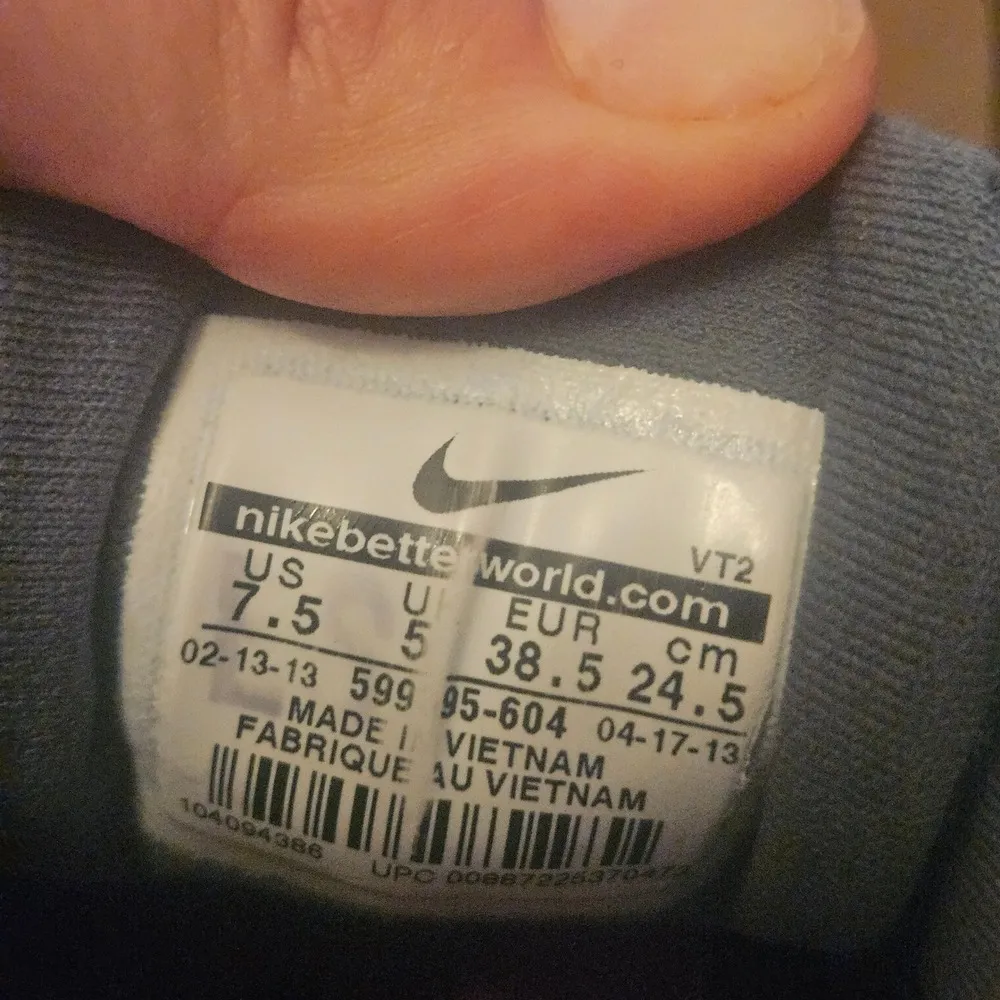 Nike Lunarlon Running Shoes Cushion Athletic Comfort‎ Orange Gray Women's SZ 7.5 - Image 6