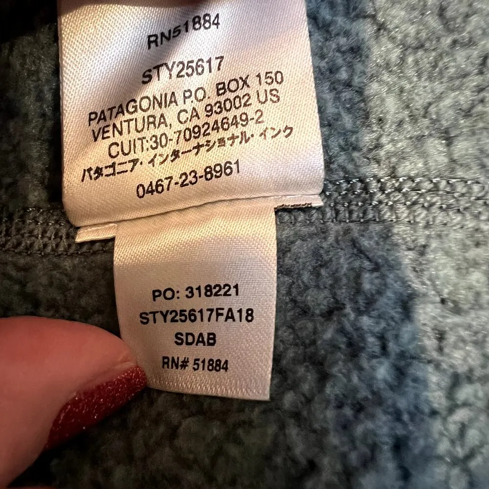 Patagonia  Better Sweater Quarter-Zip Fleece Green Pullover Small - Image 5