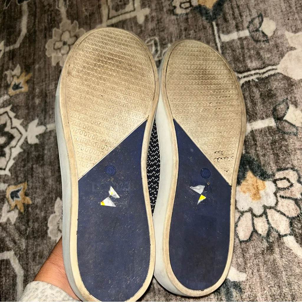 Rothy's Blue and White Slip-On Loafers - Image 7