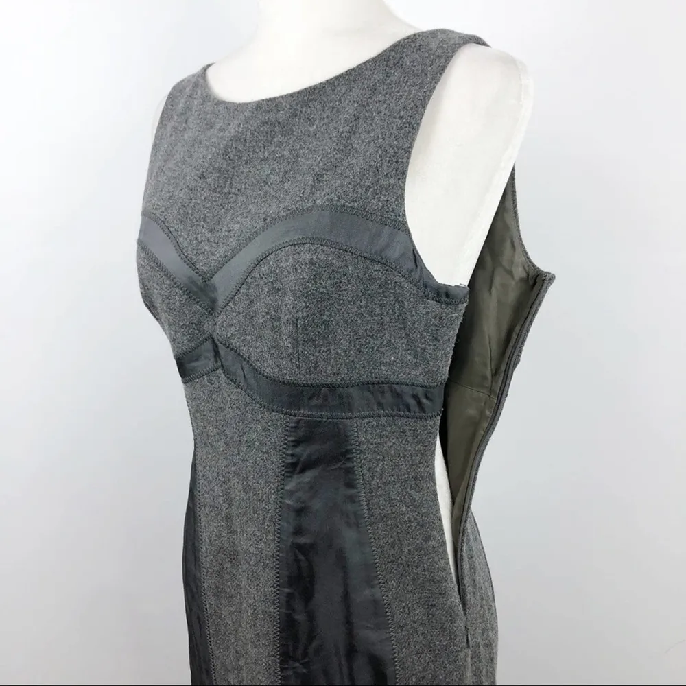 Susana Monaco Grey Wool/Silk Sleeveless Dress 6 - Image 11