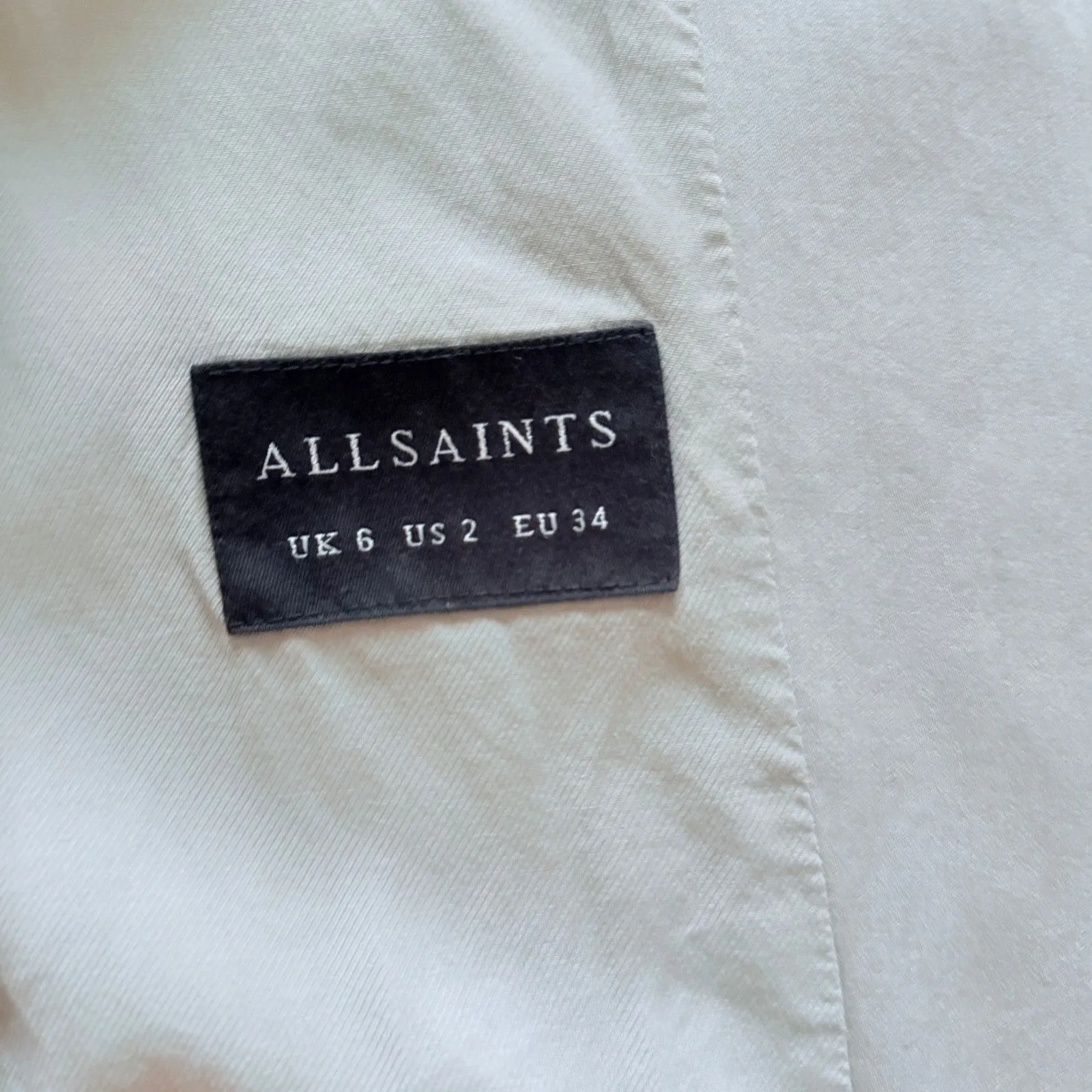 AllSaints Alva Pistachio Blazer Minimal Sleek Nightout Officecore Lyocell Sz 2 - Image 6