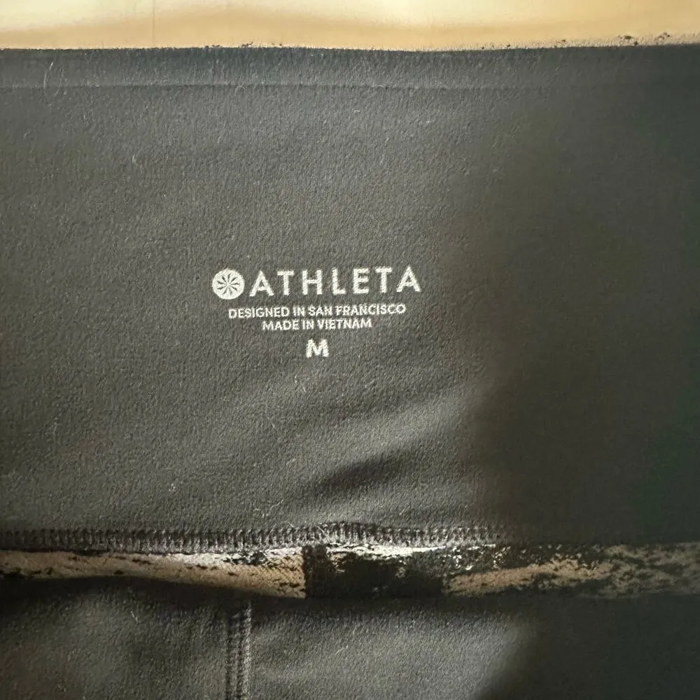 ATHLETA Elation Glades Cropped Tight Women’s size Medium Flagstone Gray - Image 4