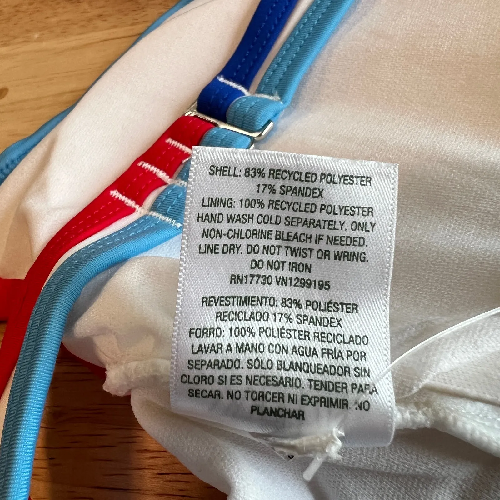 Wild Fable Women's White Contrast Trim Bralette Bikini Top - Size Small - NWT - Image 3