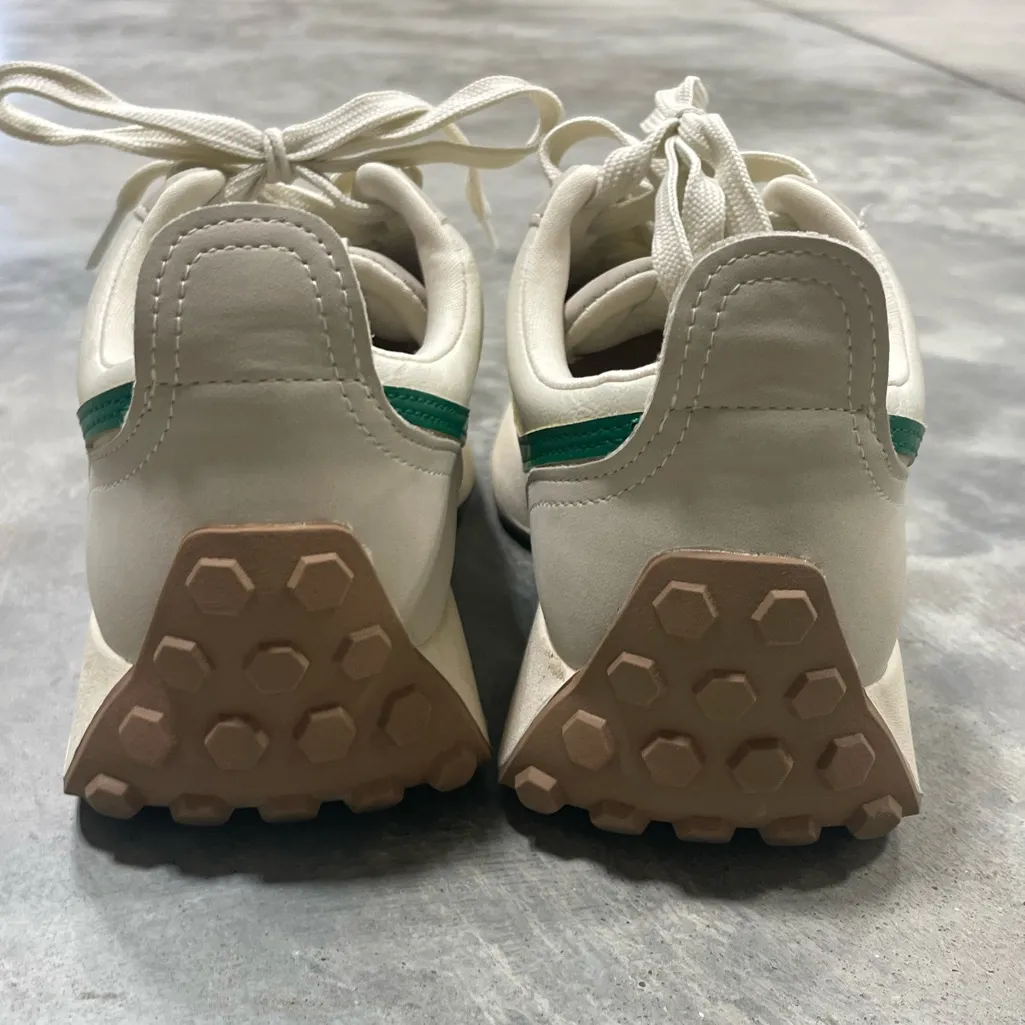 DV by Dolce Vita Braiden womens off white cream green sneakers athletic shoes Size 7.5 - Image 5