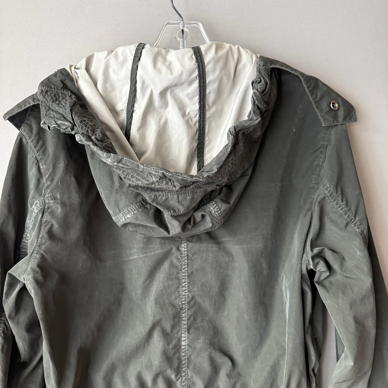 Spiewak sz‎ S Green Anorak button zip hooded jacket - Image 12