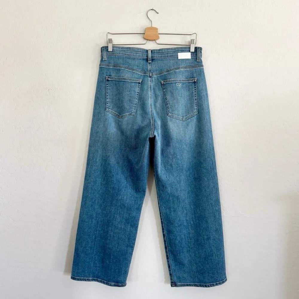 NEW Anthropologie CQY Sunday Ultra High-Rise Cropped Wide-Leg Jeans Size 31 - Image 11