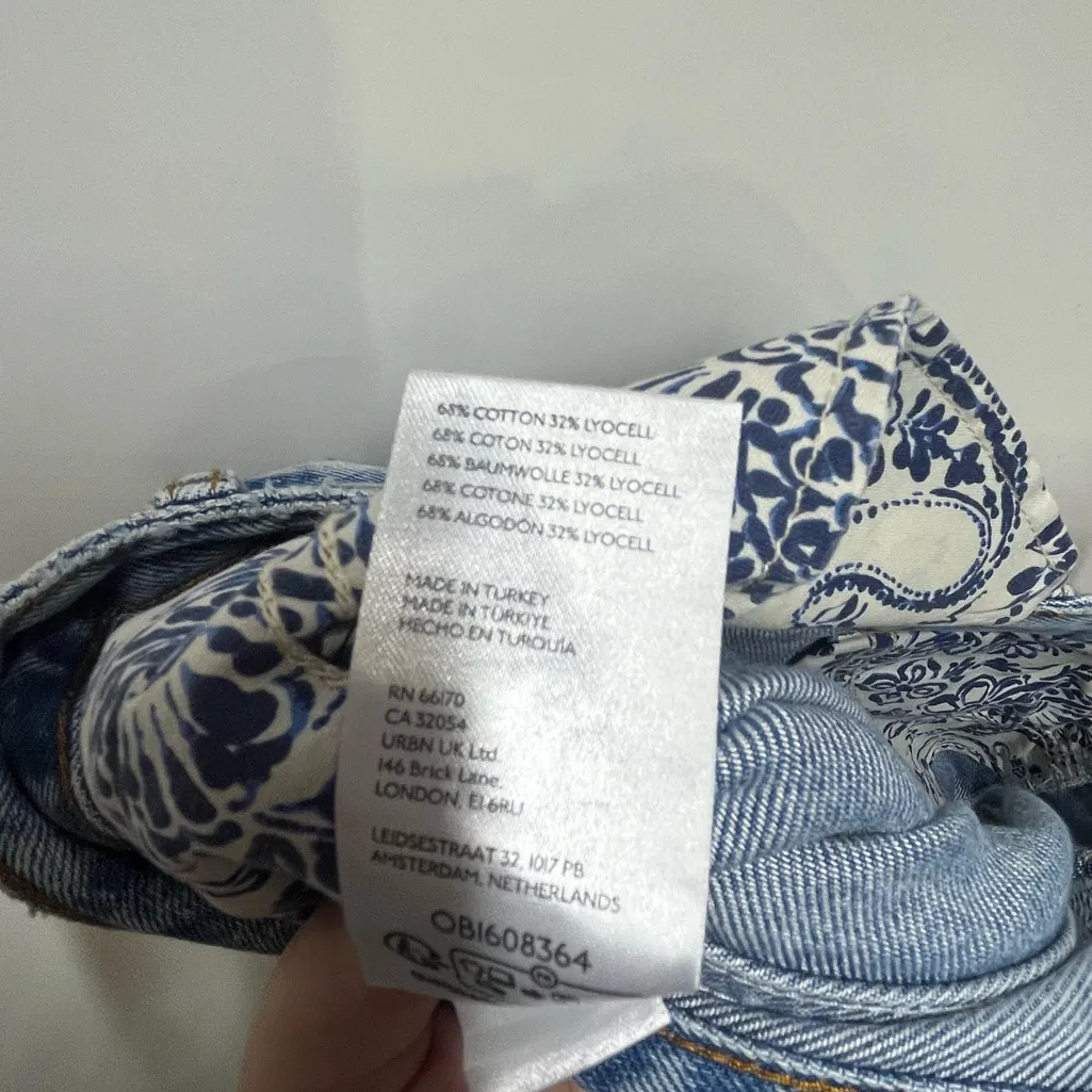 NEW Anthropologie Pilcro Maxi Denim Skirt Madi Front Slit Denim Skirt 6 Petite - Image 4