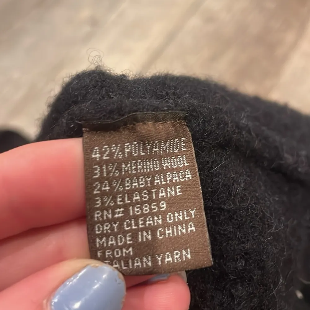 J. McLaughlin Black wool bow Sweater - Image 4