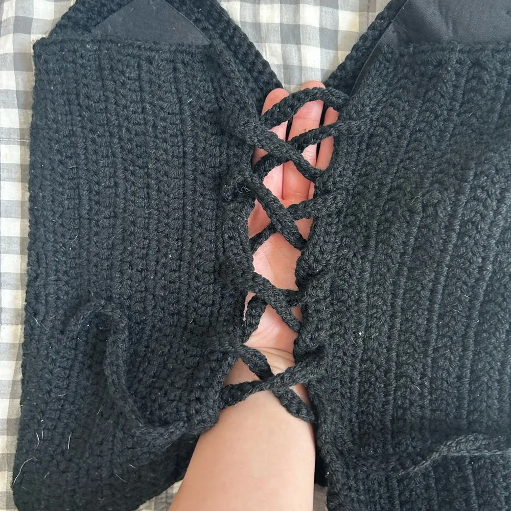 handmade crochet top - Image 2