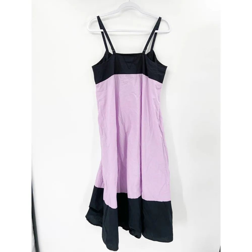 VEDA Rio Purple and Black Sleeveless V - Image 4