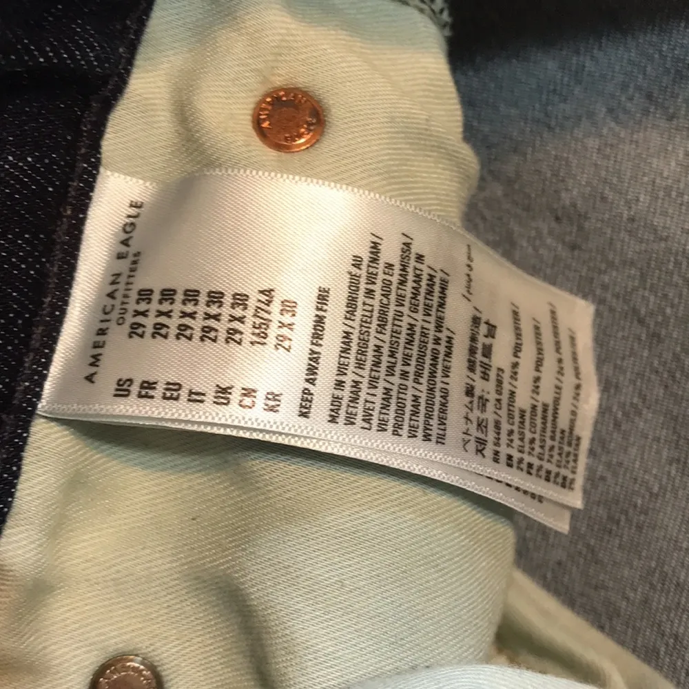 American eagle athletic airflex dark denim jeans size 29x30 - Image 13